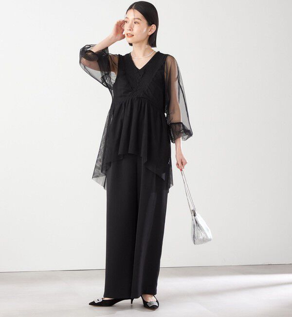 SHIPS for women「【SHIPS別注】kaene:2WAY シースルー オールインワン（セレモニー対応可）」|オールインワン|