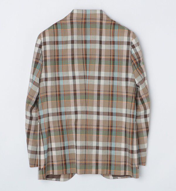 SHIPS「SHIPS: FOX BROTHERS社製生地 ラグジュアリー マドラスチェック ジャケット」|テーラードジャケット|