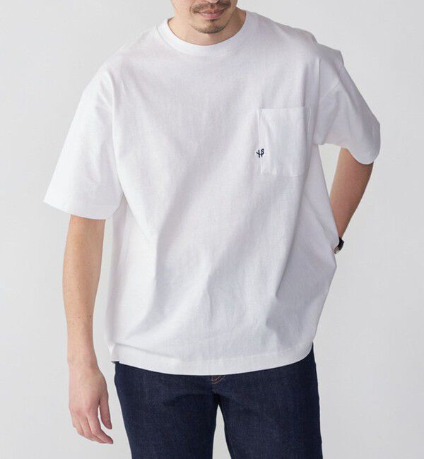 SHIPS「【WEB限定】SHIPS:〈汗染み防止加工〉ワンポイントロゴ ビッグシルエットヘビーウェイトTシャツ」|Tシャツ・カットソー|