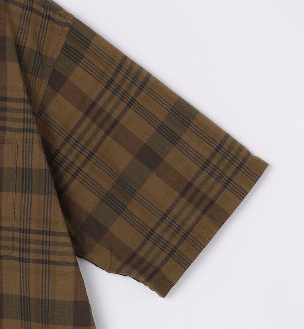 SHIPS「SHIPS: インド マドラスチェック レギュラーカラー ショートスリーブ シャツ」|シャツ・ブラウス|