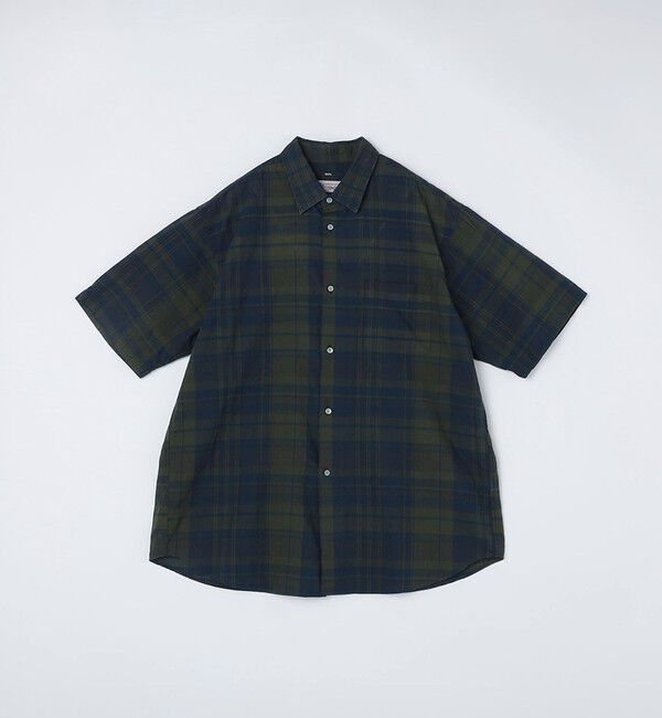 SHIPS「SHIPS: インド マドラスチェック レギュラーカラー ショートスリーブ シャツ」|シャツ・ブラウス|