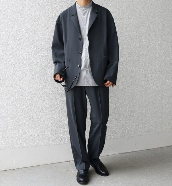 SHIPS any「SHIPS any:〈洗濯機可能〉ストレッチ ナイロン クリース イージーパンツ (セットアップ対応)◇」|チノ|