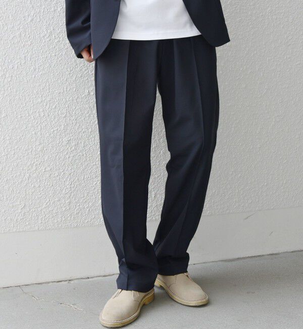 SHIPS any「SHIPS any:〈洗濯機可能〉ストレッチ ナイロン クリース イージーパンツ (セットアップ対応)◇」|チノ|