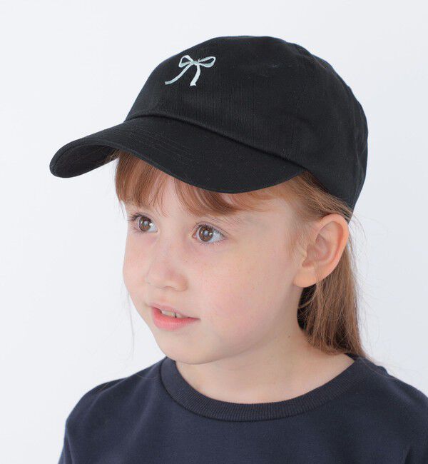 SHIPS KIDS「SHIPS KIDS:リボン モチーフ キャップ」|キャップ・キャスケット|