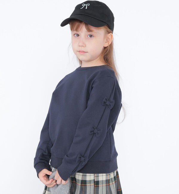 SHIPS KIDS「SHIPS KIDS:リボン モチーフ キャップ」|キャップ・キャスケット|