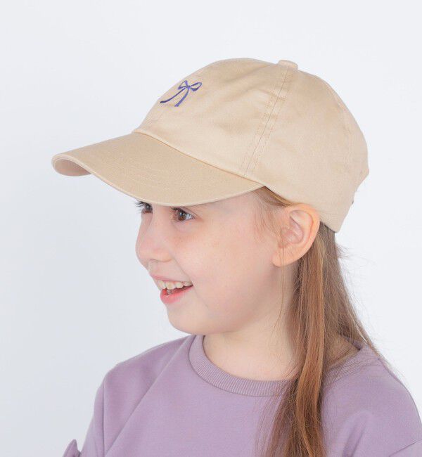 SHIPS KIDS「SHIPS KIDS:リボン モチーフ キャップ」|キャップ・キャスケット|