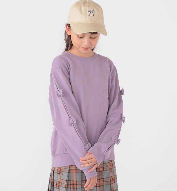 SHIPS KIDS「SHIPS KIDS:リボン モチーフ キャップ」|キャップ・キャスケット|