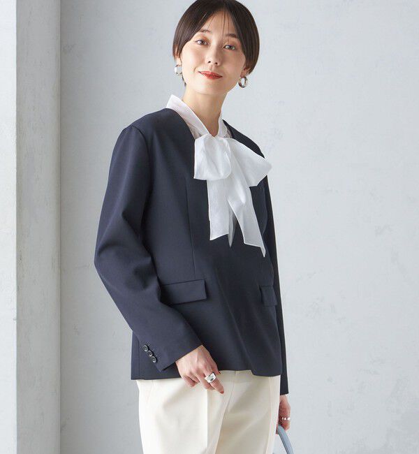 SHIPS for women「ストレッチ ツイル プルオーバー ジャケット(セットアップ対応)」|その他|