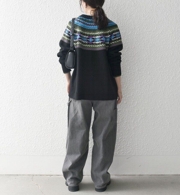 SHIPS any「SHIPS any:〈手洗い可能〉フェアアイル クルーネック ニット カーディガン」|カーディガン|