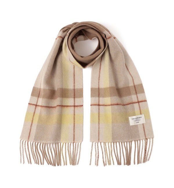 SHIPS for women「チェック カシミヤ リバーシブル マフラー」|マフラー|
