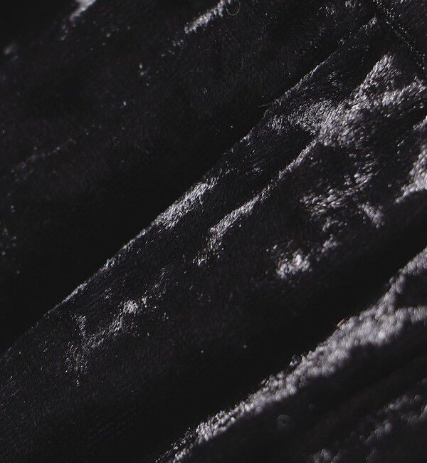 SHIPS any「SHIPS any:〈手洗い可能〉クラッシュ ベロア ボリュームスリーブ ワンピース」|ワンピース|