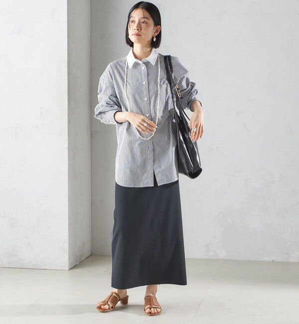 SHIPS for women「BEAURE:パーティション レザー バッグ 大」|トートバッグ|