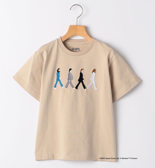 SHIPS KIDS「SHIPS KIDS:140～160cm /【THE BEATLES（ザ・ビートルズ）】半袖 TEE」|Tシャツ・カットソー|ベージュ