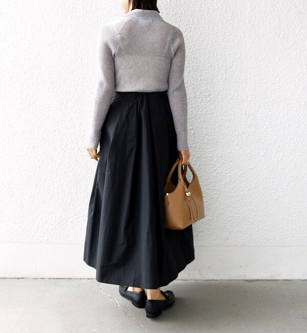 SHIPS for women「〈手洗い可能〉ライト タフタ タック フレア スカート」|スカート|