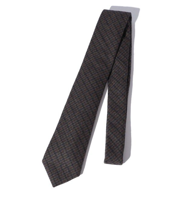 SHIPS「【Southwick別注】BENTLEY CRAVATS: チェック ウール タイ」|ネクタイ・蝶ネクタイ|キャメル