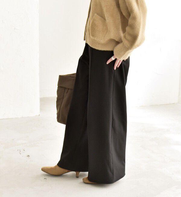 quaranciel「quaranciel:〈洗濯機可能〉ピンタック ウォーム ワイド パンツ」|その他|