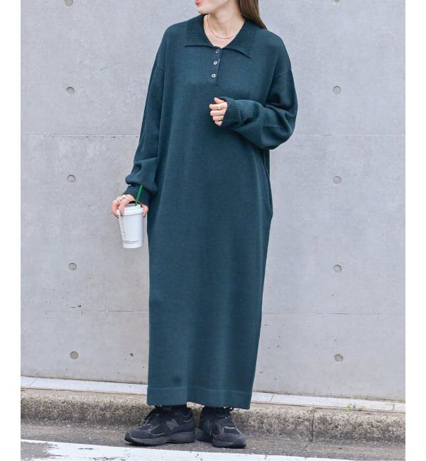 OUTDOOR PRODUCTS Usual Things「プレッピーポロニットワンピース」|ワンピース|