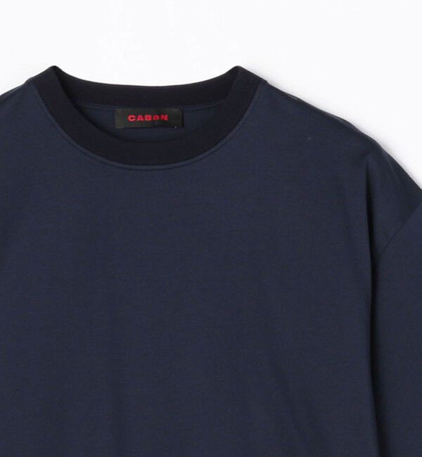CABaN「CABaN コットン ドロップショルダークルーネックプルオーバー」|Tシャツ・カットソー|