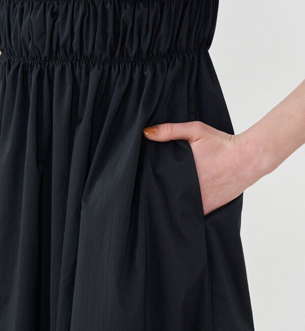 Ballsey「コットンジャージーコンビ シャーリングワンピース」|ワンピース|