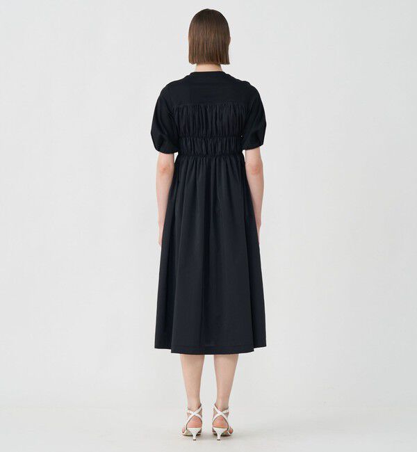 Ballsey「コットンジャージーコンビ シャーリングワンピース」|ワンピース|