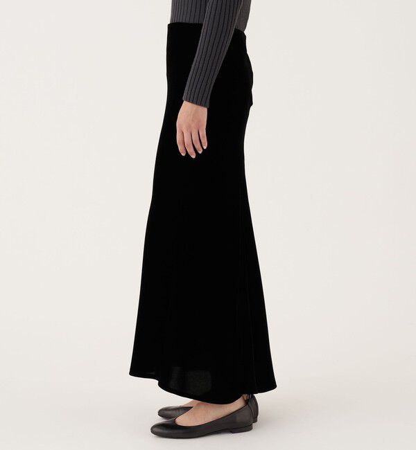 DES PRES「レーヨンベルベット マーメイドスカート」|フレア|