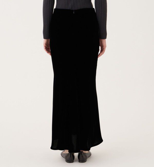 DES PRES「レーヨンベルベット マーメイドスカート」|フレア|