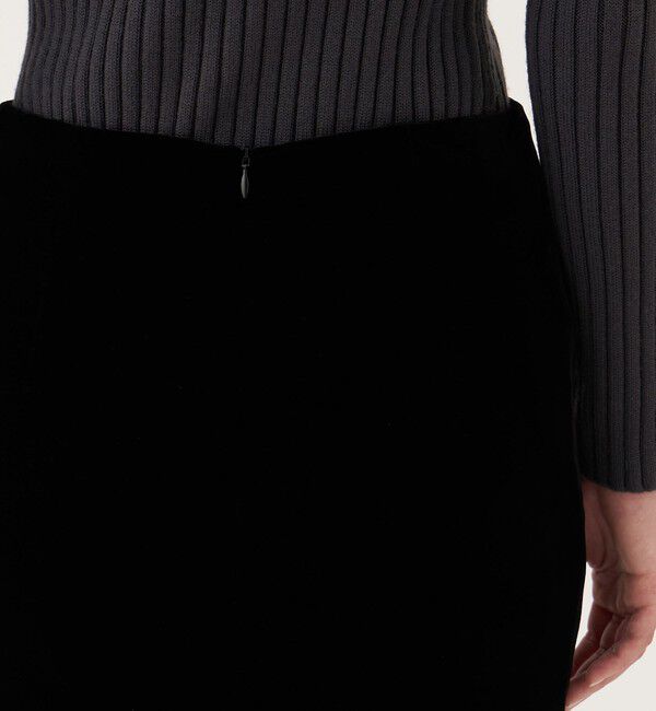 DES PRES「レーヨンベルベット マーメイドスカート」|フレア|