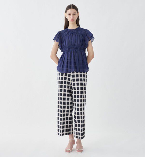 TOMORROWLAND collection「ドビータッターチェック ワイドストレートパンツ」|その他|