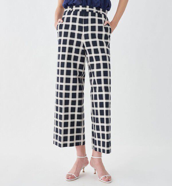TOMORROWLAND collection「ドビータッターチェック ワイドストレートパンツ」|その他|
