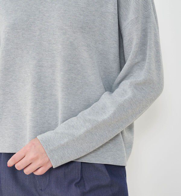 GALERIE VIE「シーアイランドコットン クルーネックプルオーバー」|ニット・セーター|