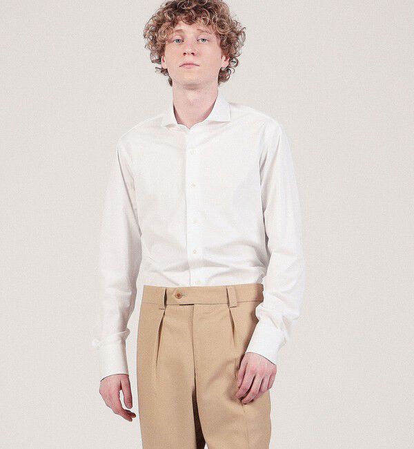 TOMORROWLAND MENS「160/2コットンカノコ カッタウェイカラーシャツ」|シャツ・ブラウス|