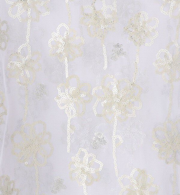 MACPHEE「メッシュスパンコール ハーフスリーブプルオーバー」|シャツ・ブラウス|