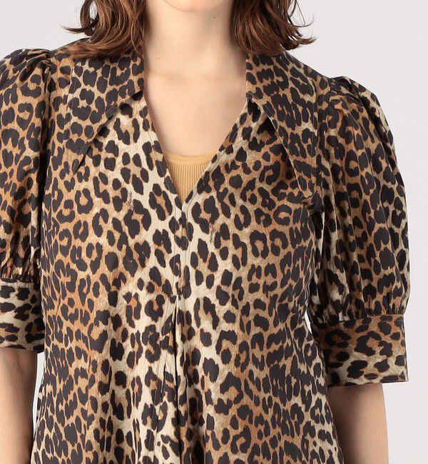 TOMORROWLAND BUYING WEAR「GANNI レオパード オーガニックコットンドレス」|ワンピース|
