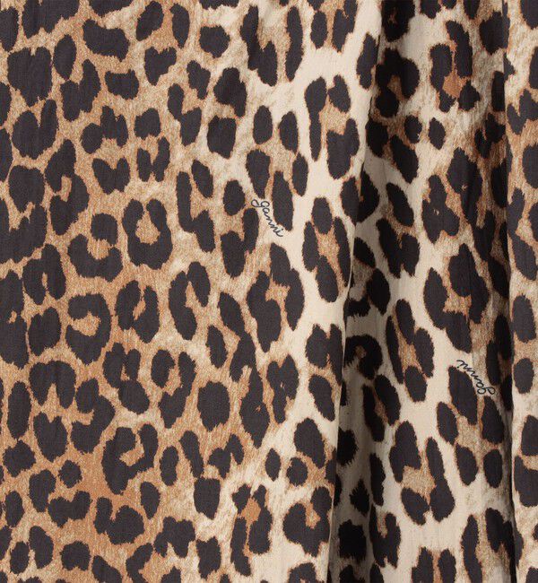 TOMORROWLAND BUYING WEAR「GANNI レオパード オーガニックコットンドレス」|ワンピース|