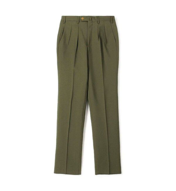 TOMORROWLAND MENS「ペーパーウール イン2プリーツストレートスラックス」|スラックス|