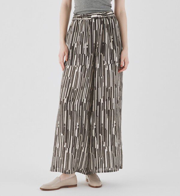 GALERIE VIE「シルクハブタエプリント イージーワイドパンツ」|その他|