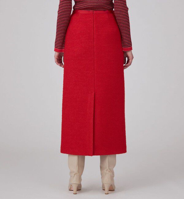 MACPHEE「ブークレーボンディング Iラインロングスカート」|タイト|