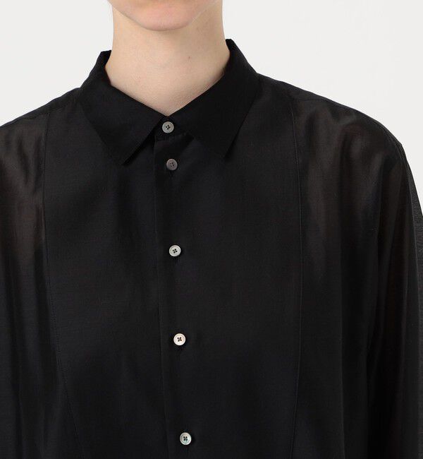 MACPHEE「シースルーローンボザムチュニックシャツ」|シャツ・ブラウス|