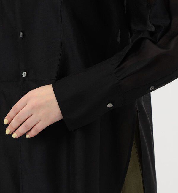 MACPHEE「シースルーローンボザムチュニックシャツ」|シャツ・ブラウス|