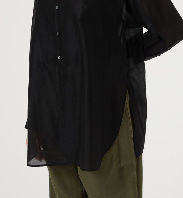 MACPHEE「シースルーローンボザムチュニックシャツ」|シャツ・ブラウス|