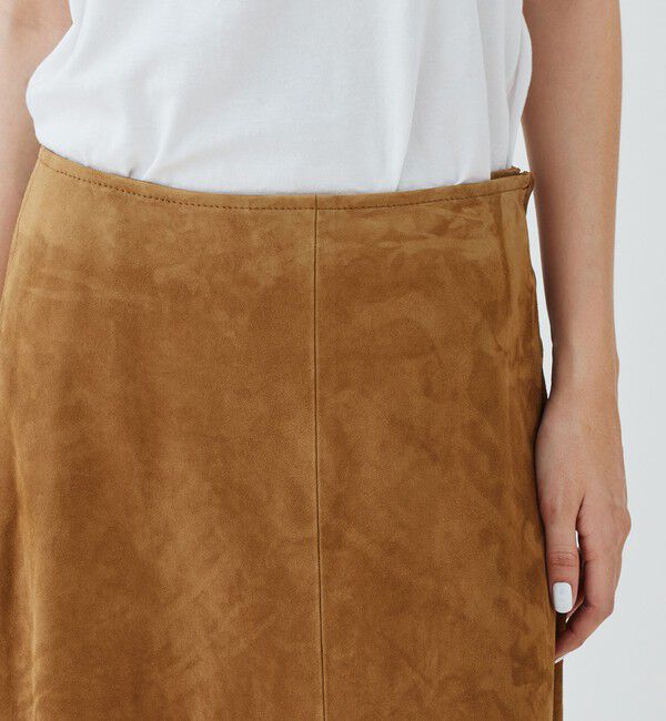GALERIE VIE「 ゴートスウェード Aラインスカート」|台形|