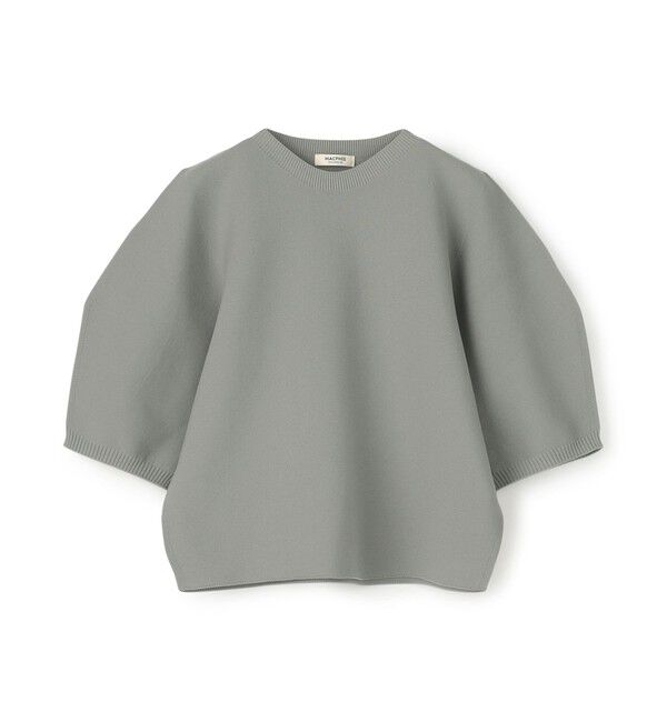 MACPHEE「フォームニット クルーネックプルオーバー」|ニット・セーター|15 グレー
