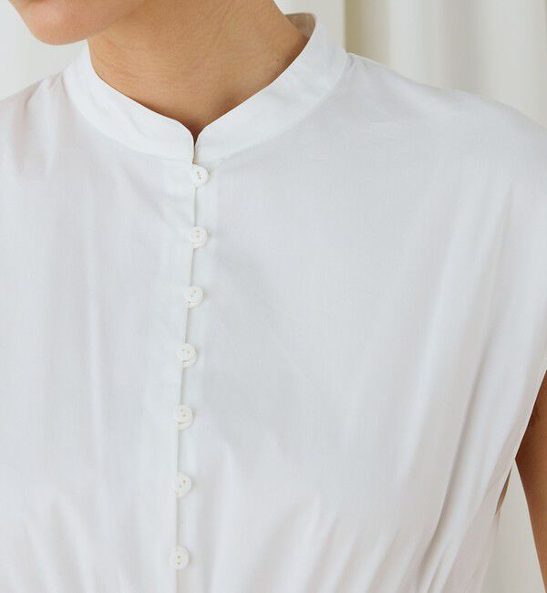 DES PRES「ストレッチポプリン フレンチスリーブワンピース」|ワンピース|