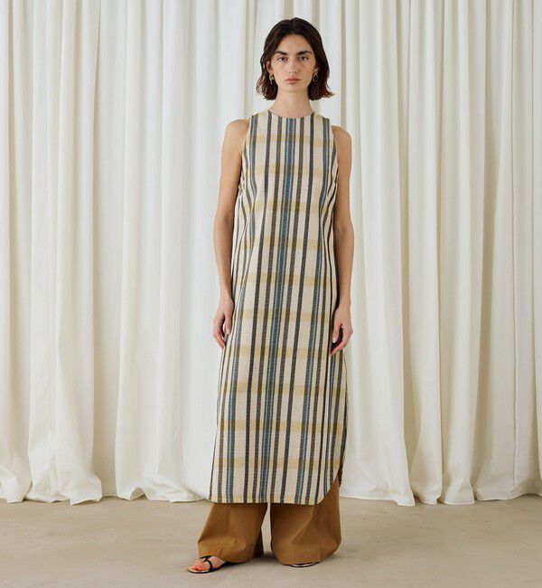 DES PRES「ウーブンライクニット ノースリーブワンピース」|ワンピース|