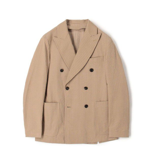 TOMORROWLAND MENS「コットンコーデュロイ ダブルブレステッド6Bジャケット ALBINI」|テーラードジャケット|43 ベージュ