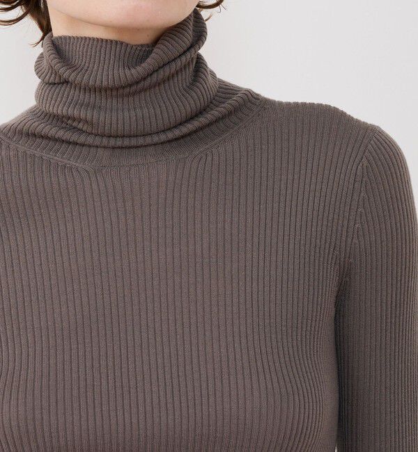 GALERIE VIE「プルミエールウールリブ タートルネックプルオーバー」|ニット・セーター|