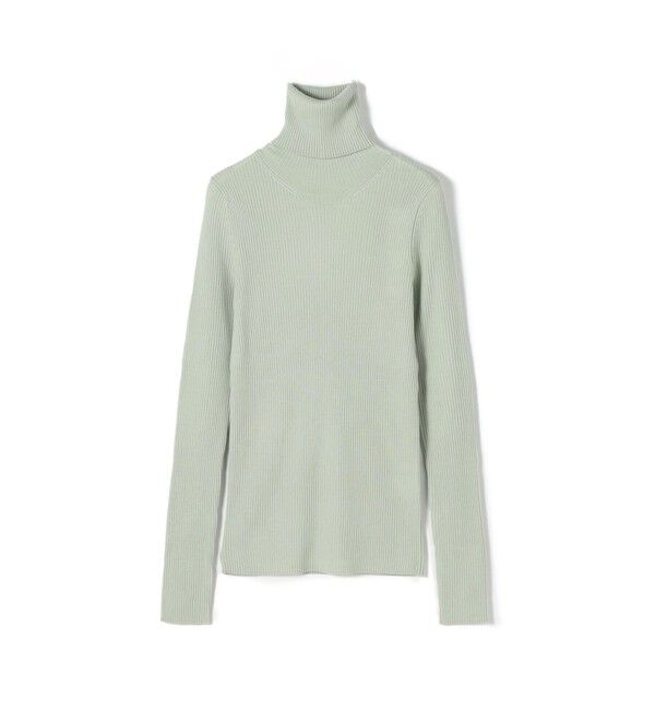 GALERIE VIE「プルミエールウールリブ タートルネックプルオーバー」|ニット・セーター|53 ライトグリーン