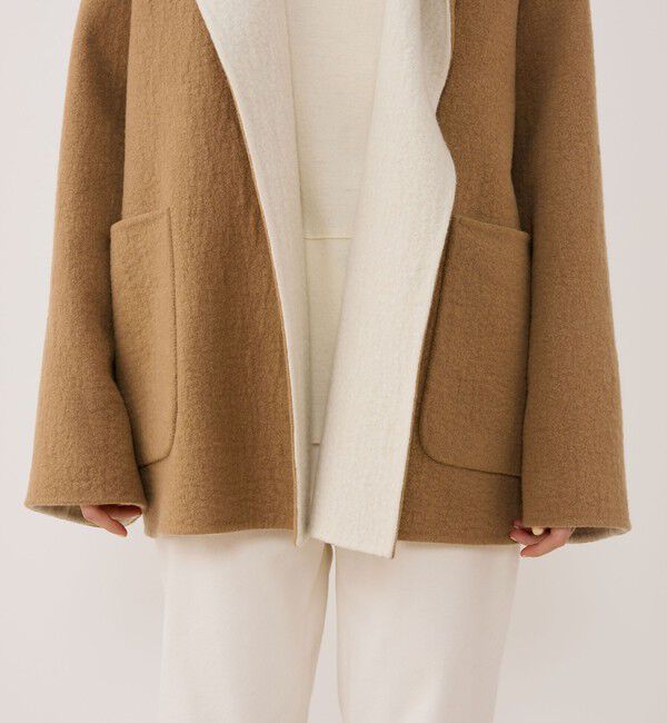 GALERIE VIE「シープライクダブルフェイス フーデッドコート」|その他|