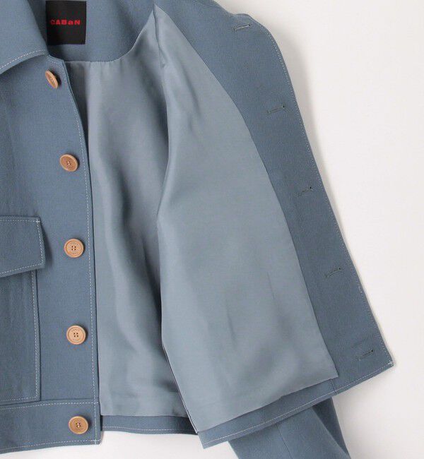 CABaN「ドライウール ショートブルゾン」|ダッフルコート|