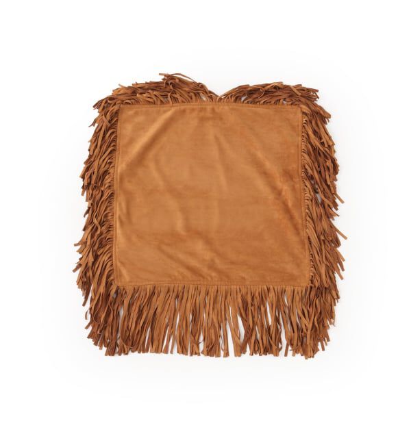 journal standard Furniture「SUEDE FRINGE CUSHION　クッションカバー45cm」|クッション・クッションカバー|